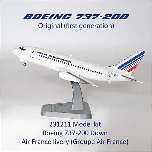 Boeing 737-200 Air France 1/100 3D-print model-231211-model-kit-boeing-737-200-down-photo-01m.jpg