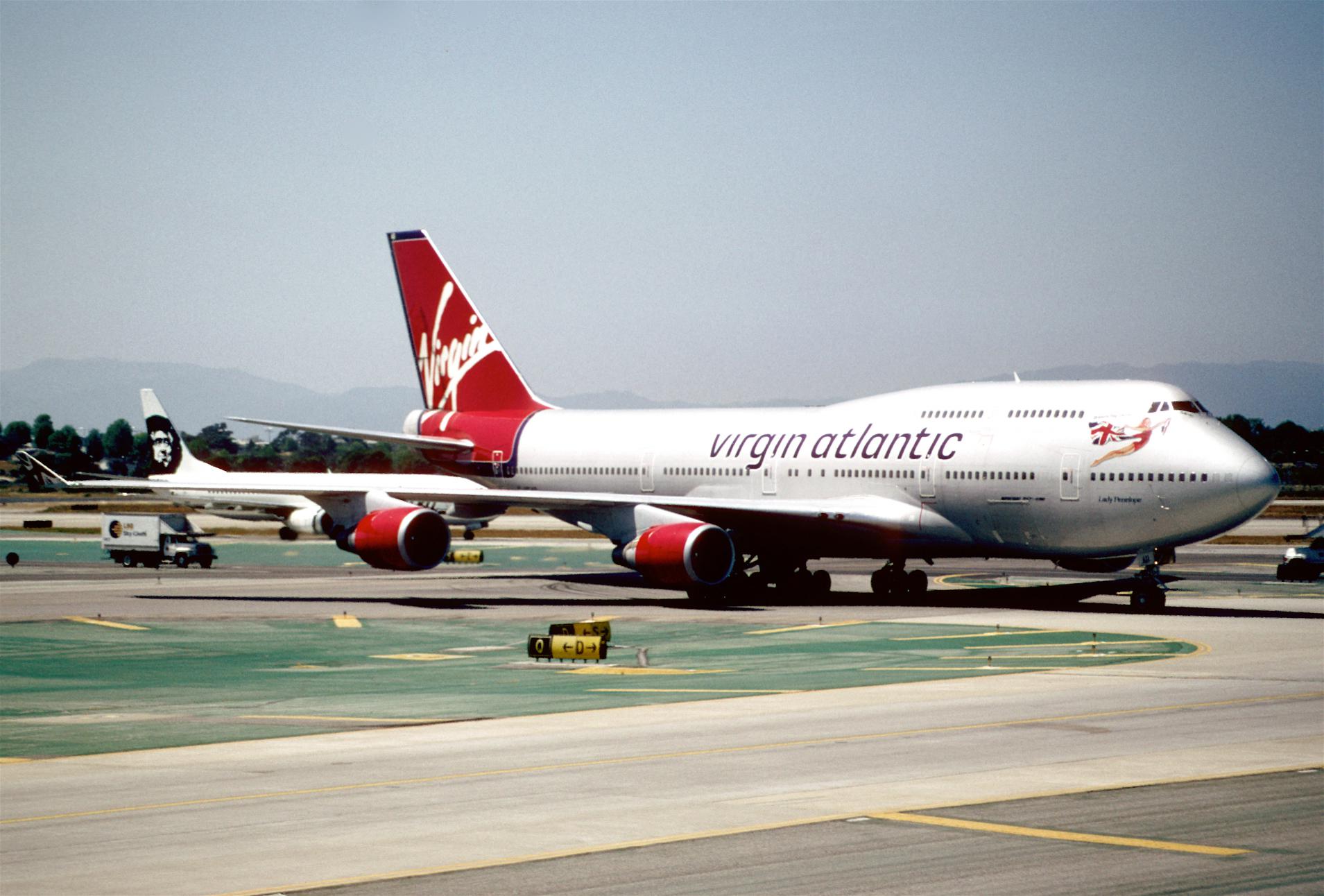 期間限定30％OFF! Dragon G 白箱サンプル品 Atlantic Virgin B747-400 1/400 Wings 民間航空機