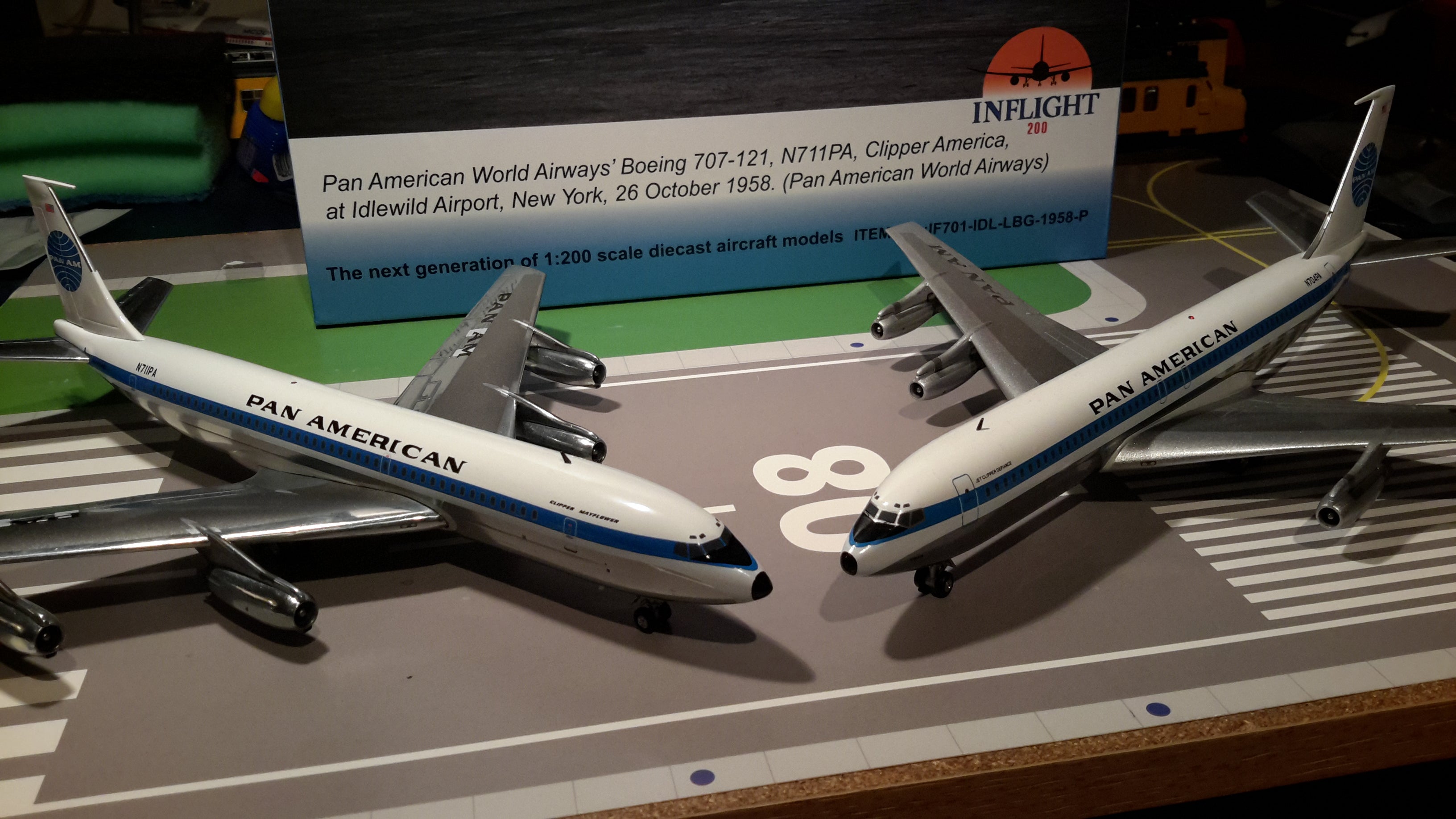 Pan Am Boeing 707-121(B) N710PA Polished InFlight Models