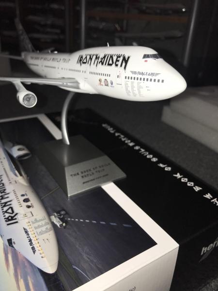 Herpa Metallic Iron Maiden Boeing 747-400 - DA.C