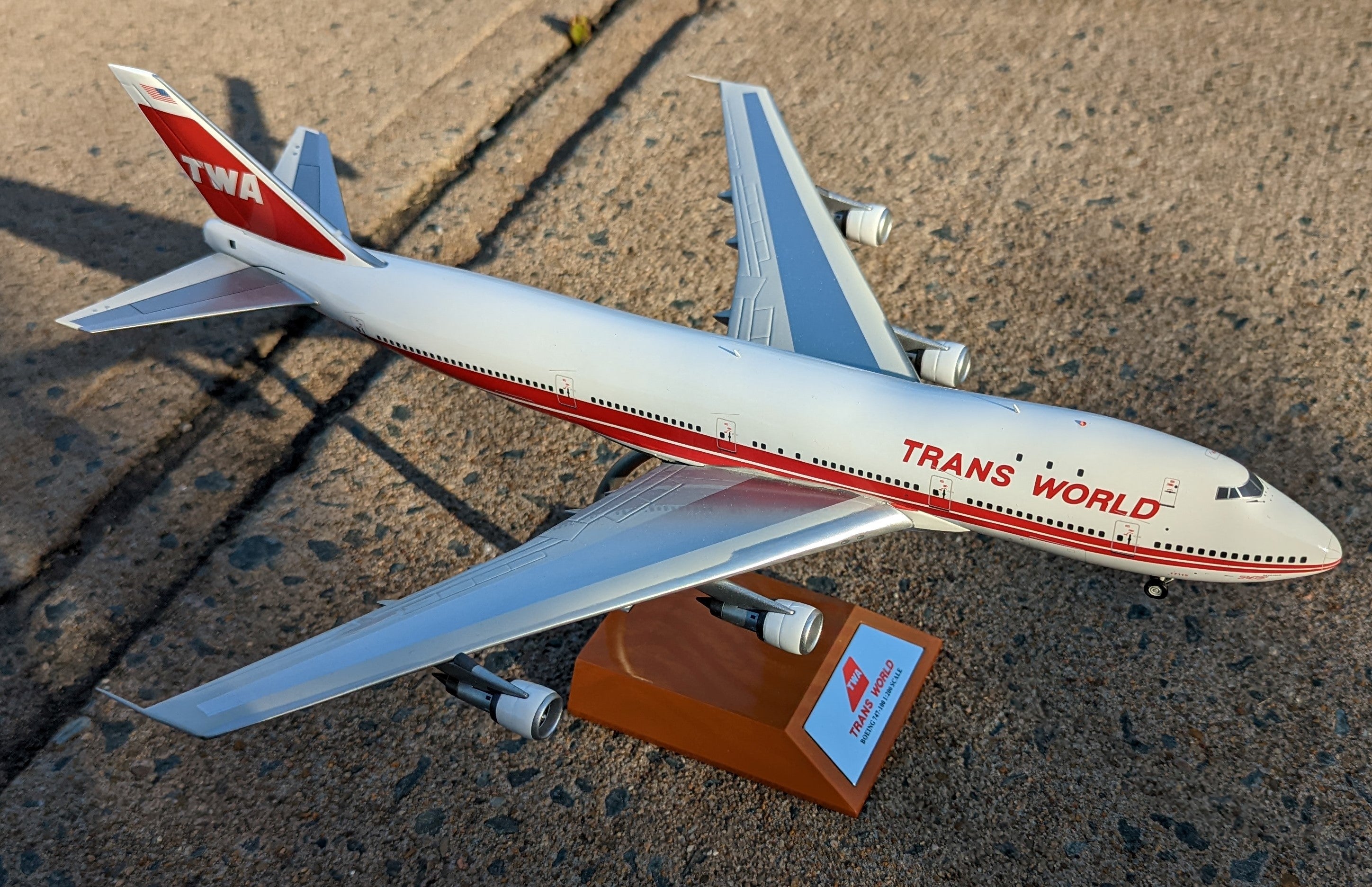 Amazon.co.jp: Inflight 1/200 完成品 for TWA for Boeing B747