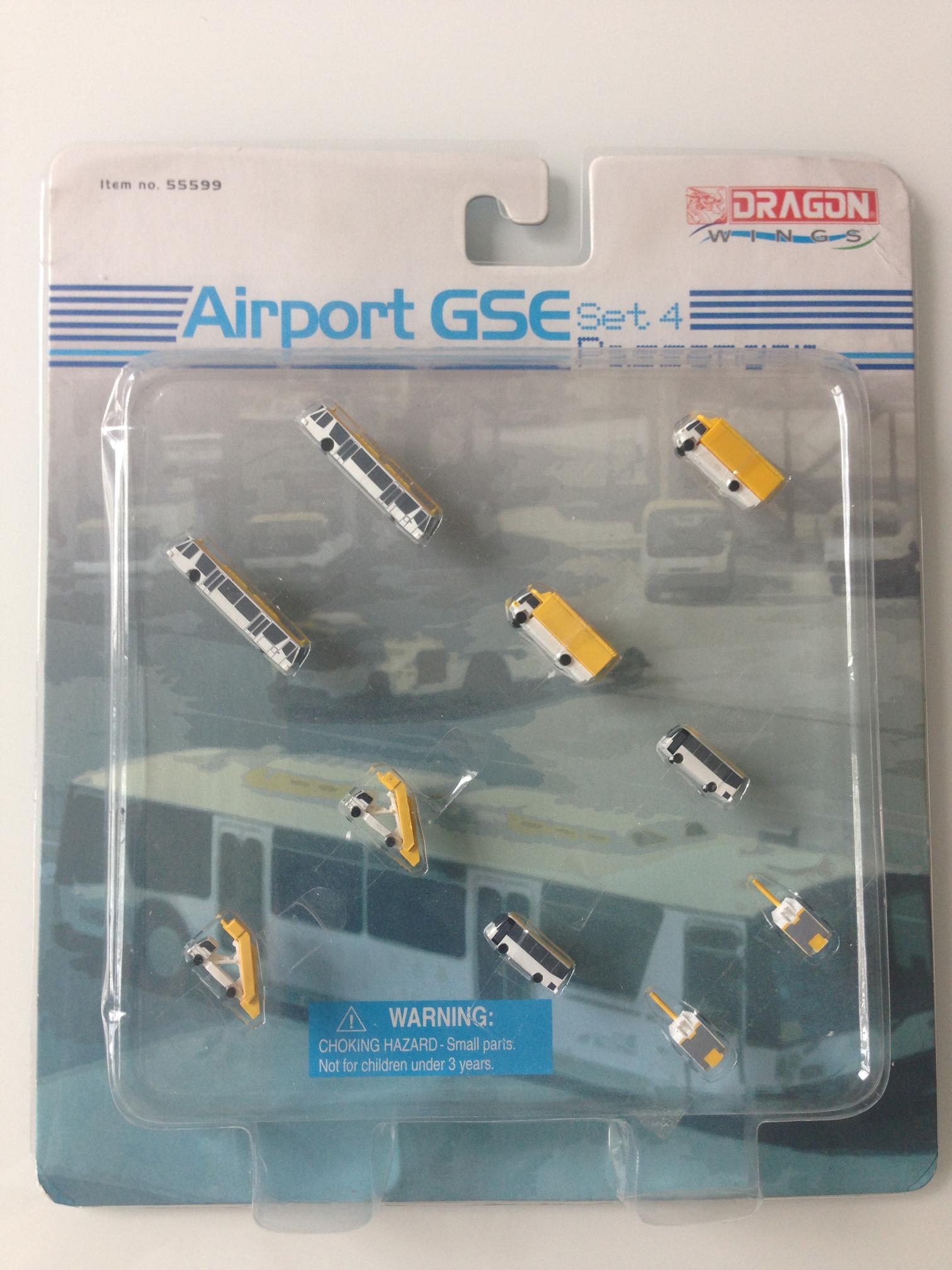 Very Rare 1:400 Airport Aircraft GSE Set 18parts No Box